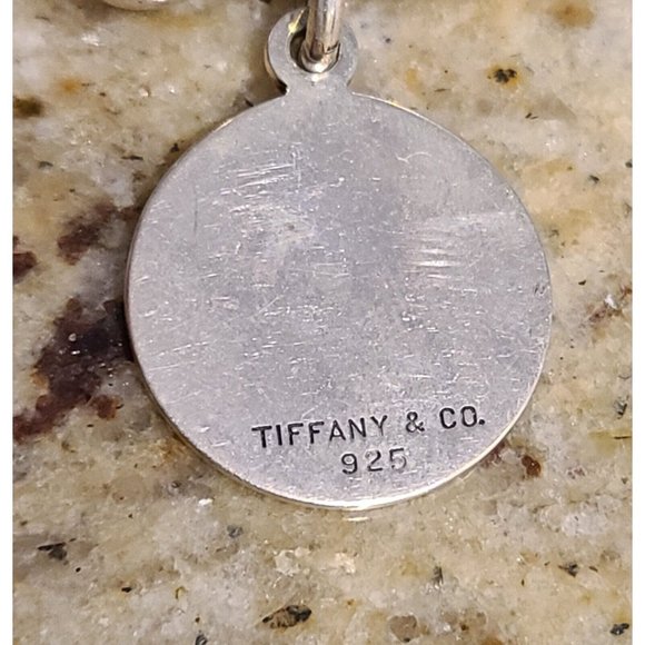 Tiffany Sterling Silver Horseshoe Screw Ball Key Ring Sargent Hall 9-10-99 - Picture 5 of 8